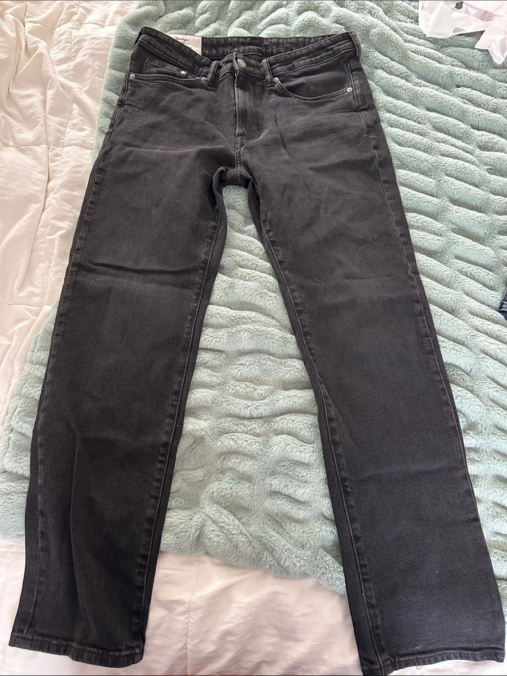 H&M Black Straight Jeans for Men